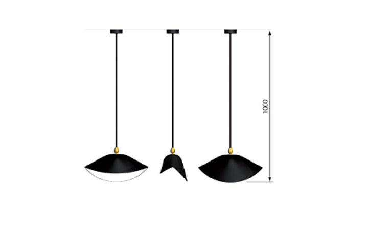 Library Pendant Lamp by Serge Mouille Pendant Lamps